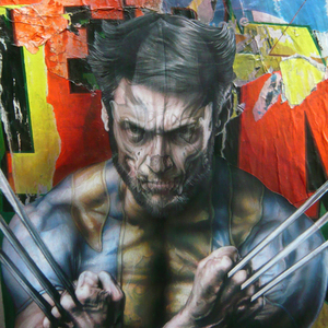  Wolverine Cm70x50 Tec Mista su Tela Maggio 2016 -  Wolverine Cm70x50 Tec Mista su Tela Maggio 2016  