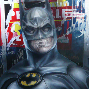  BatMan Cm70x50 Mista su Tela Settembre 2015 -  BatMan Cm70x50 Mista su Tela Settembre 2015  